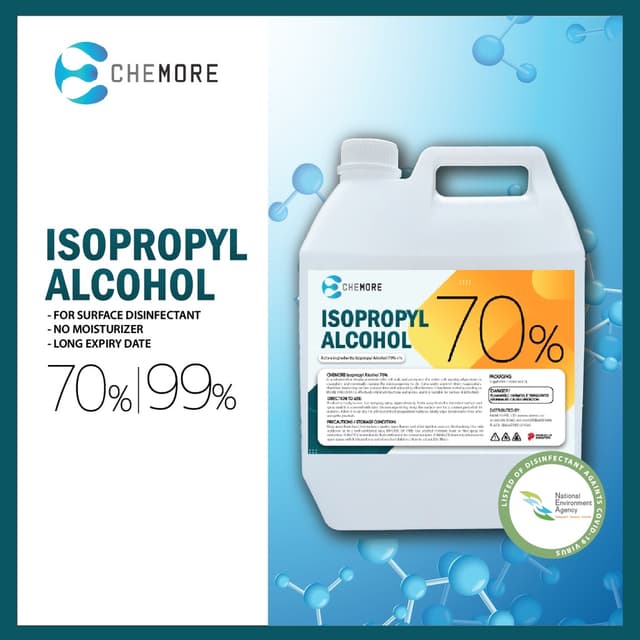 CHEMORE Isopropyl Alcohol (IPA) 500ml / 5L