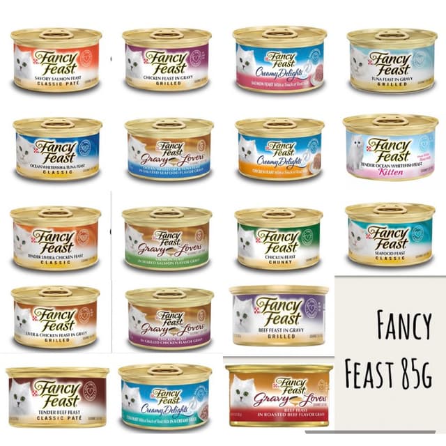Fancy Feast Cat Canned Food 85g product of USA/ Thailand ??{Bundle of 12/24 cans}