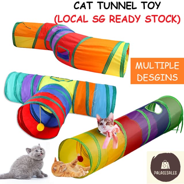 SG Foldable Cat Tunnel Cat Interactive Toy Cat Toys Cat supplies