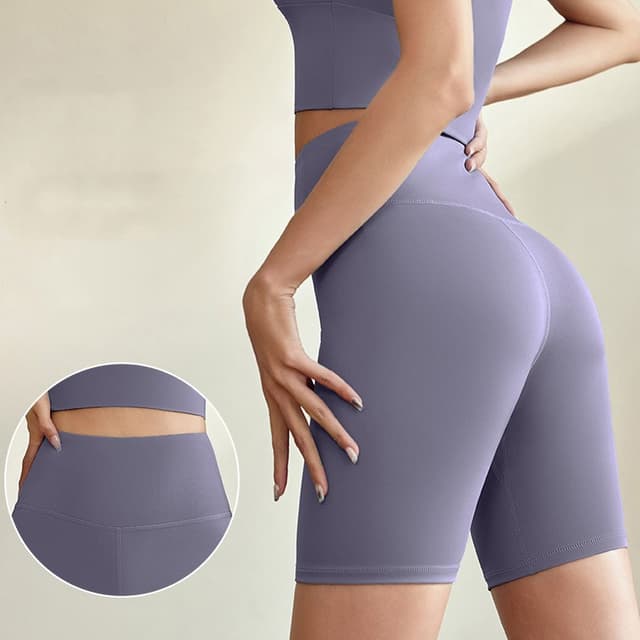 Women's High Waist Hip-up Workout Yoga Shorts for Running Cycling Yoga Gym