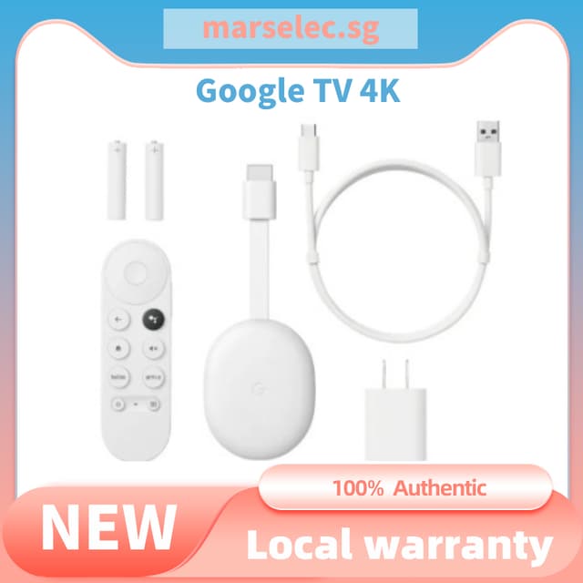 [Instock] New Google Chromecast with Google TV 4K Android 10 Netflix Certified, Dolby Vision&Atmos