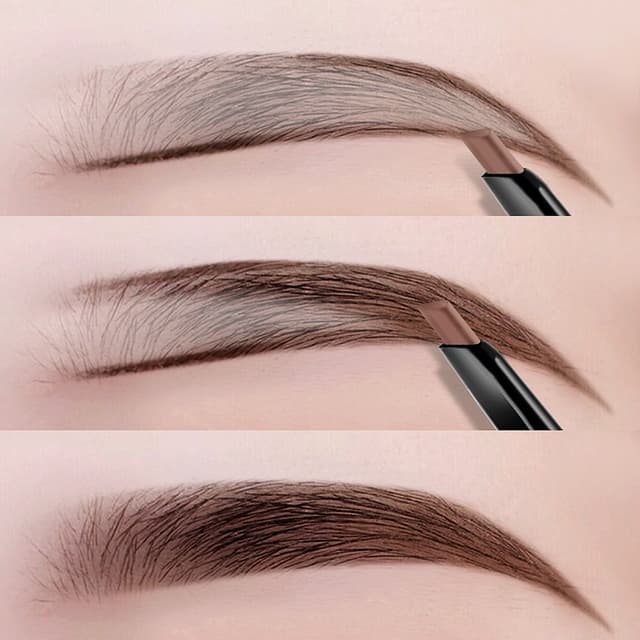 2 in 1 Eyebrow pencil Cosmetics makeup for women Waterproof Eyebrow Tattoo brush Long Lasting eyebrow pen