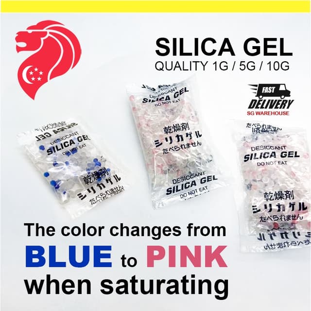 1G/5G/10G Desiccant Silica Gel Dehumidifier Moisture Absorber Made In Singapore