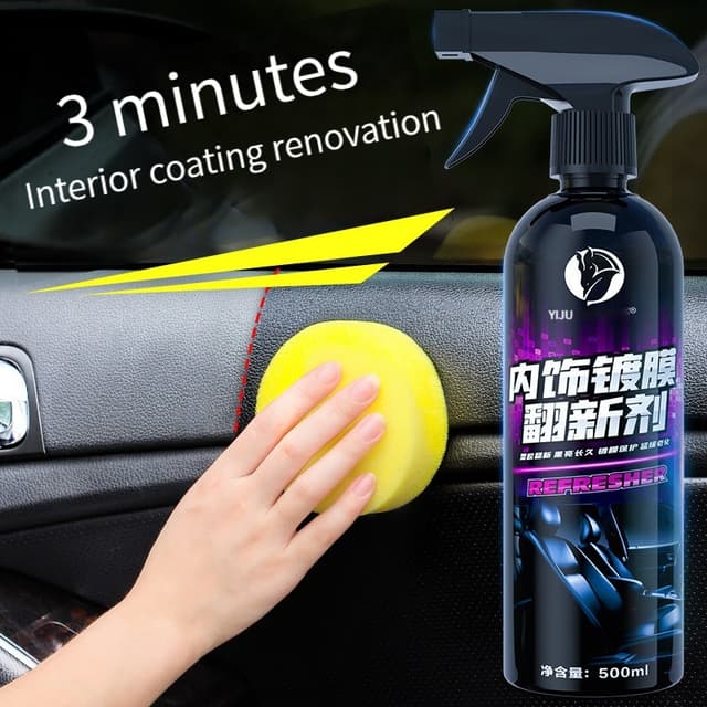 Car Plastic Restore Leather Repair Car Cleaning Products Auto Polish And Repair Car Parts Seat Leather Cleaner Spray Interior Refurbishing Polish Stains Remover Waterless Washing