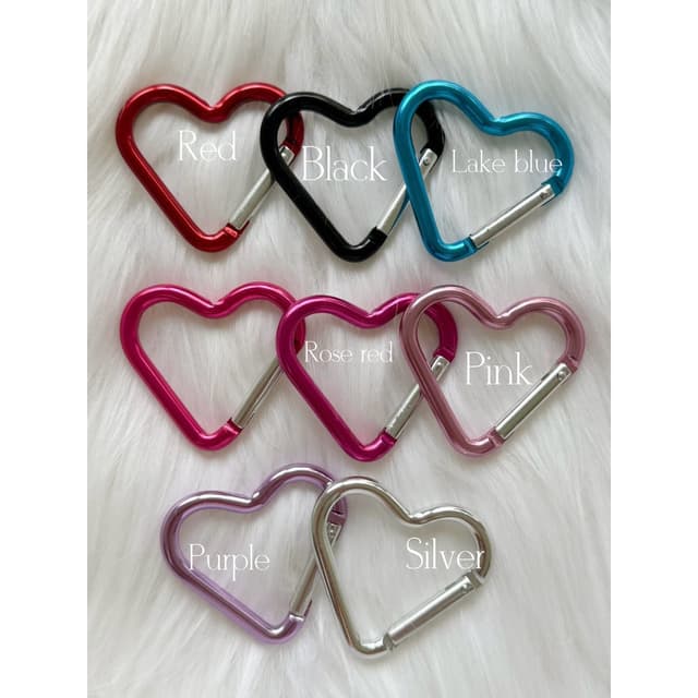 Extremely Traditional Pendant Heart-Shaped Hanging Buckle Love Hook Backpack External Hanging Keychain Travel Carabiner Bag