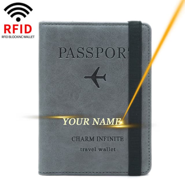 RFID Passport Cover Travel Wallet Passport Holder Men's Bank Card Holder Case Women Credit ID Document