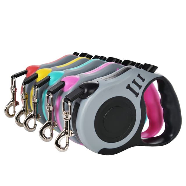 Holapet 3m 5m Pet Leash For Small Dog Cat Nylon Retractable Roulette Automatic Extending Traction Rope Puppy Walking Running Pug Supplies