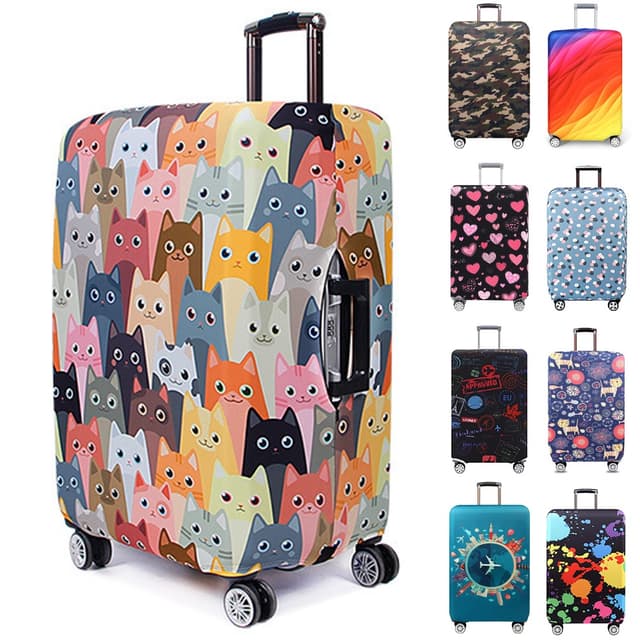Luggage Cover for 18-32 Inch Travel Suitcase Protective Cover Thick Elastic Luggage Suitcase Anti Scratch Dust Proof