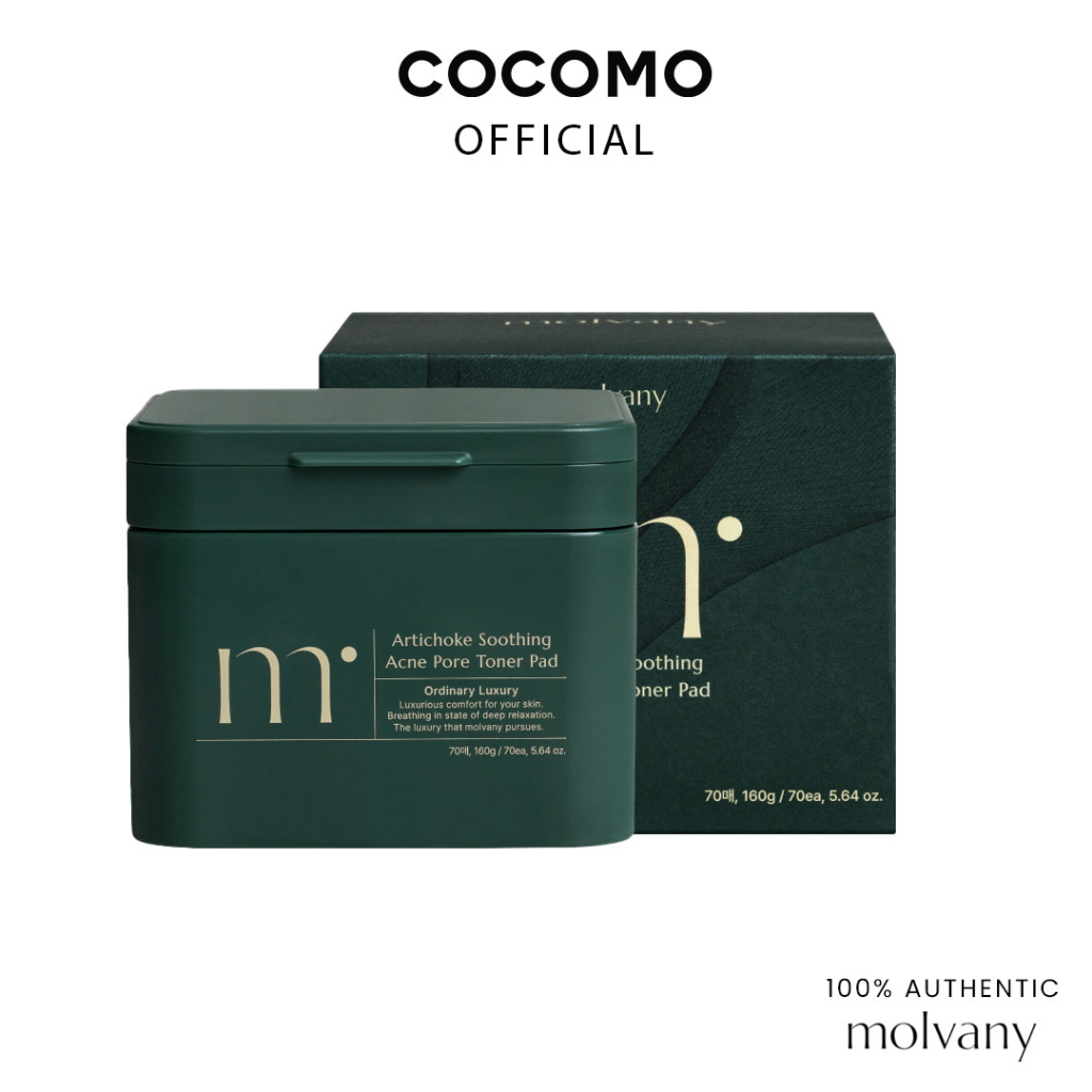 (MOLVANY) Artichoke Soothing Acne Pore Toner Pad 160ml - COCOMO