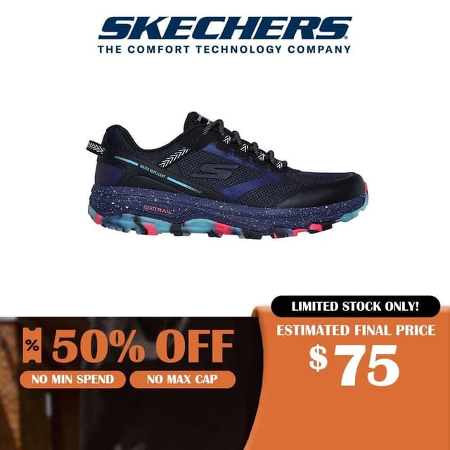 Skechers Online Exclusive Men GOrun Trail Altitude Nite Owl Tokyo Nites Shoes - 220780-BKMT Live_50