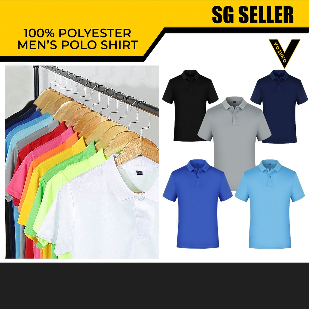 Polo t-shirt quick dry high quality cool material able to custom print