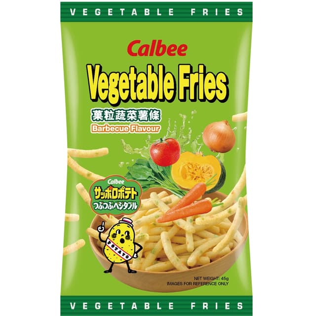 Calbee Vegetable Fries, Barbecue, 45g [Japanese]