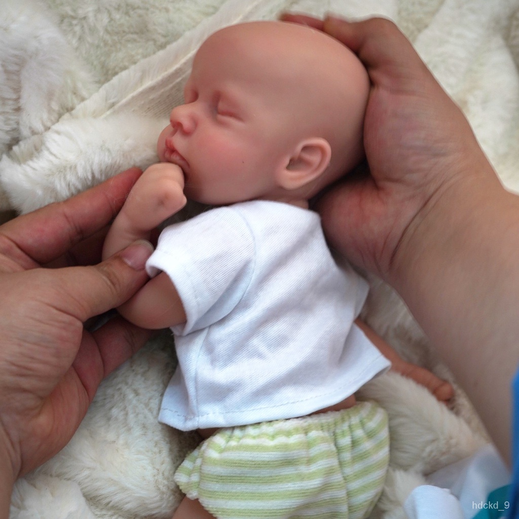 YQ8 12"; Boy Micro Preemie Full Body Silicone Baby Doll Lifelike Mini Reborn Doll Surprice Children Anti-Stress my melo