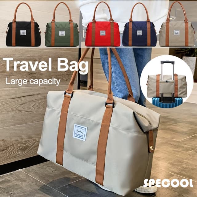 Specool® Water-repellent Traveling Bag Women Large Capacity Handbag Travel Duffel Bag Trolley Luggage Bag Fitness Bag