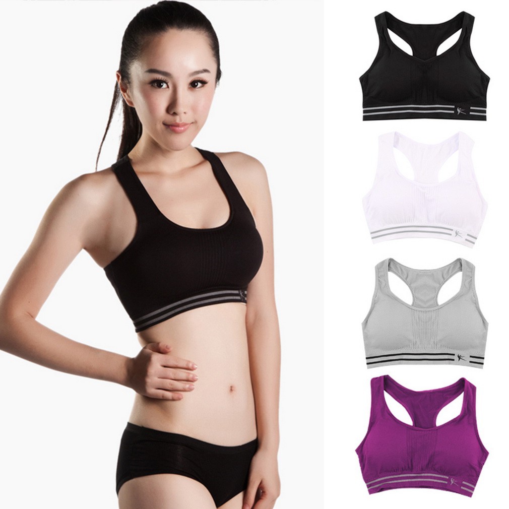 Women Seamless Racerback Sports Bra Yoga Fitness Padded women's sports underwear workout bra