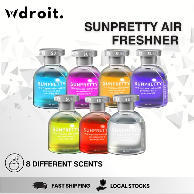 【SG】 SUNPRETTY AROMA SCENT DIFFUSER CAR HOME FRESHENER