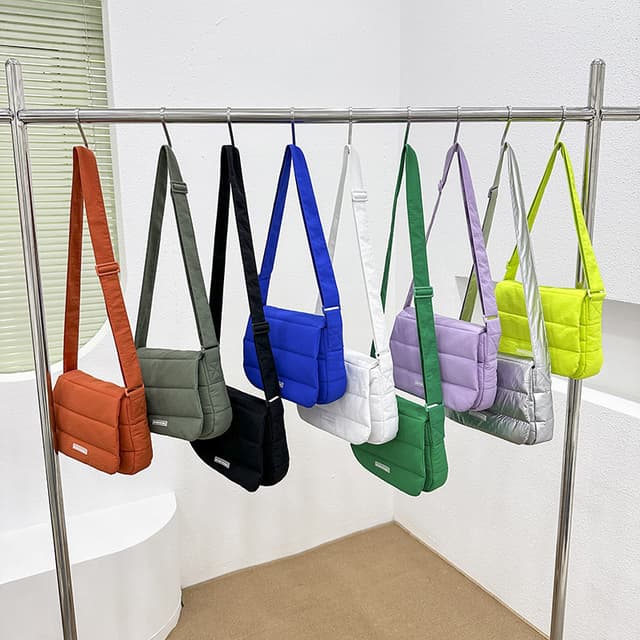 2024 Spring Summer New Style Multicolor Cute Macaron Color Messenger Bag Korean Style Fashion Texture Messenger Bag Simple All-Match Shoulder Armpit Bag Fashion Travel Small Shoulder Bag Women