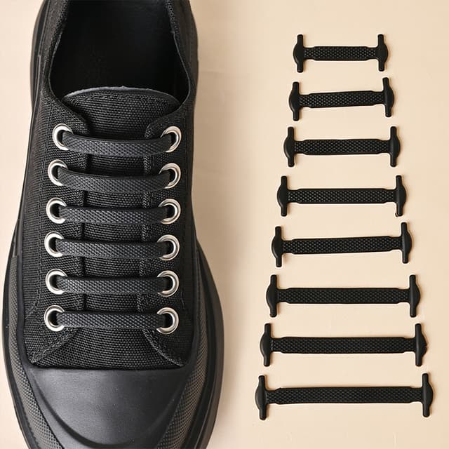 16 pcs/silicone batch without tie shoelake shoelaces shoes accessories elastic lazy lazy rubber ties