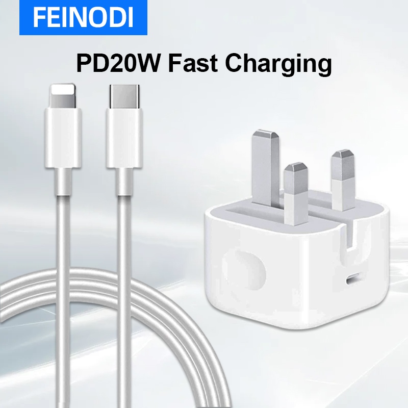 FEINODI PD Fast Charging Charger 20W Type-C Fast Charging Charger cable New UK 20W PD fast Standard Charger