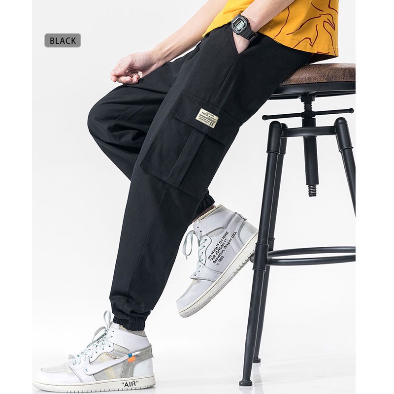 100% Cotton Cargo Pants Men Long Pants Jogger Pants Men Pants Casual Pants Chinos Pant Men Trousers