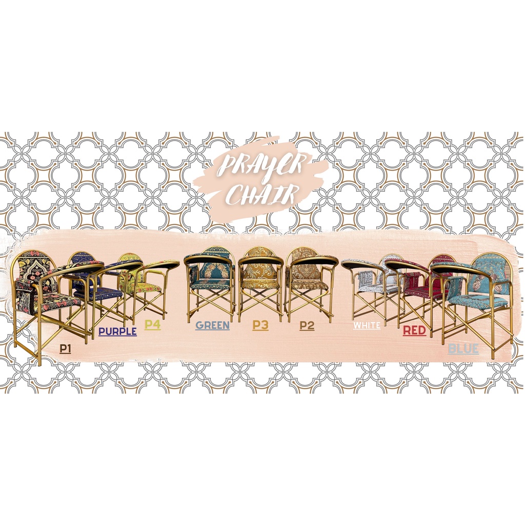Prayer Chair/Kerusi Solat/FULL BACKING & COMFORTABLE.