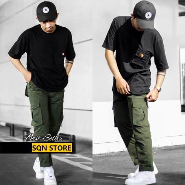 Men's Long CARGO Pants Size 27-38 PREMIUM QUALITY SLIMFIT COWO SKINNY Plain Boys