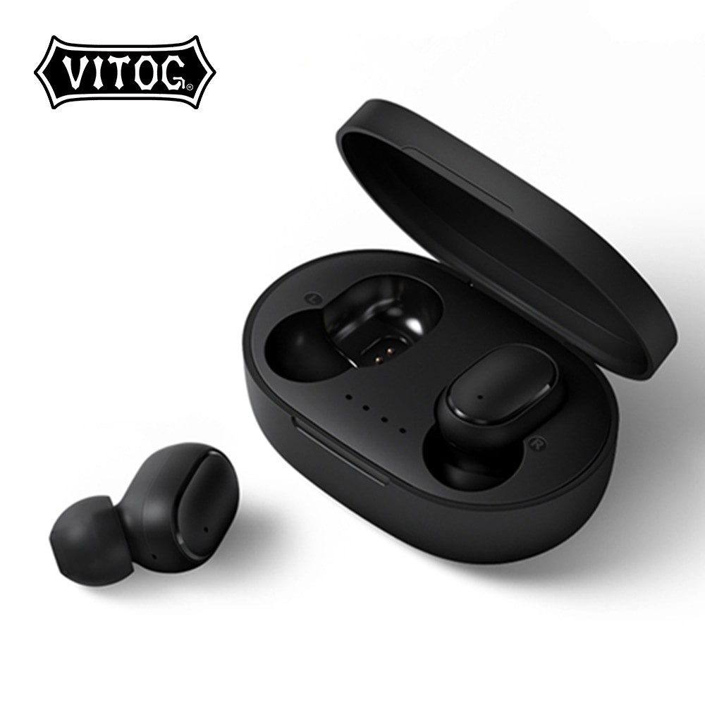 (Version 2022)Vitog Xiaomi Redmi AirDots Airdots Wireless Earbuds Low Latency Tws Bluetooth Earphone A6s True Wireless Earphone Outdoor Sports Leisure Headphones
