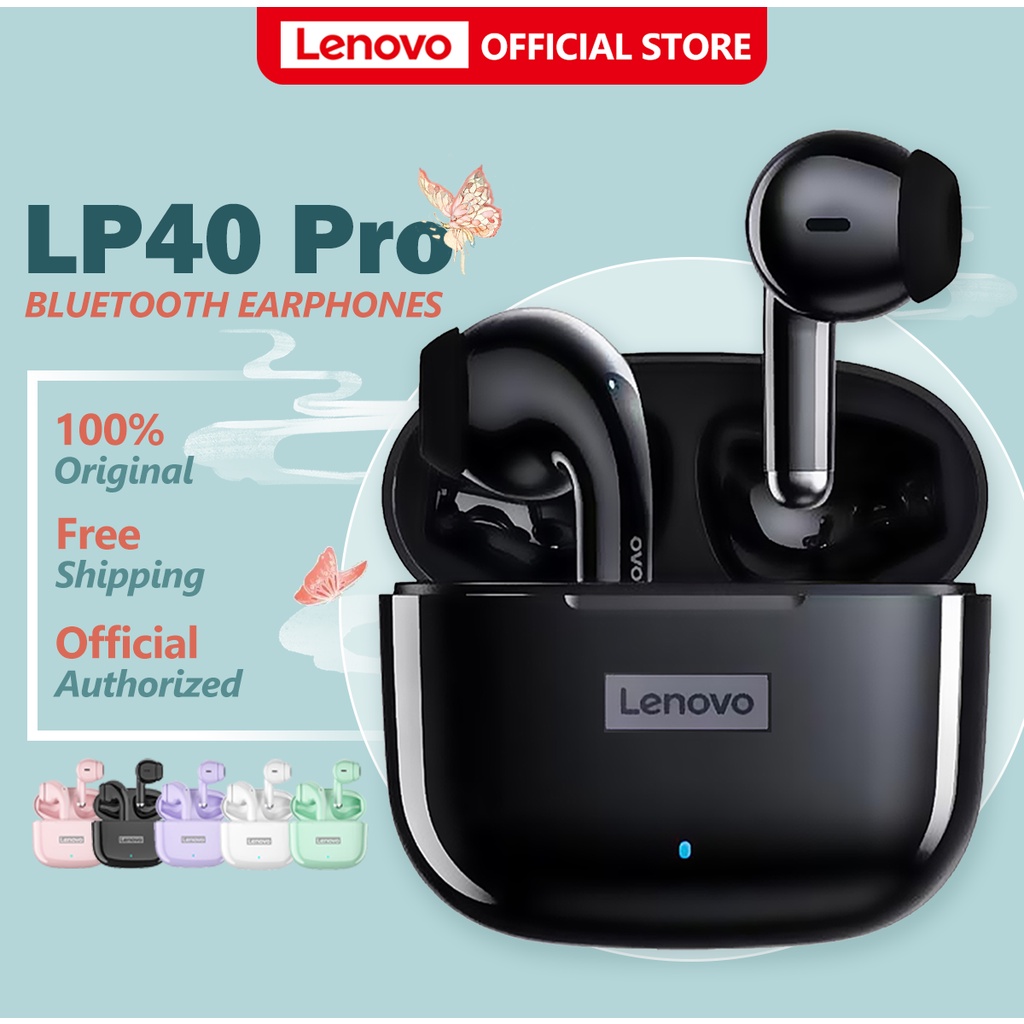 Lenovo LP40 Pro LP40 True wireless Earphone Bluetooth 5.0 Low latency TWS HD Music With Microphone IPX5