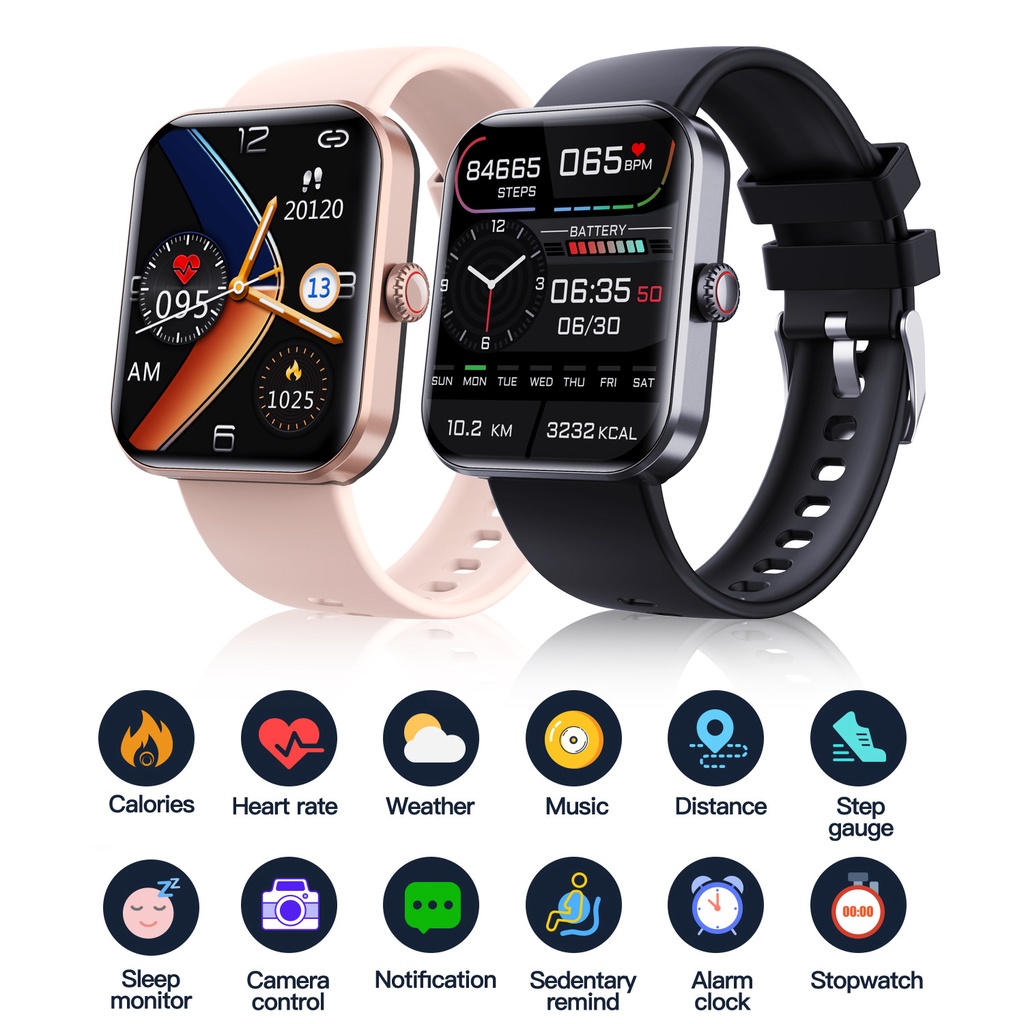F57L Smart Watch, Blood Glucose Monitoring, Blood Pressure Monitoring, Waterproof, Sports Smart Watches for Men And Women