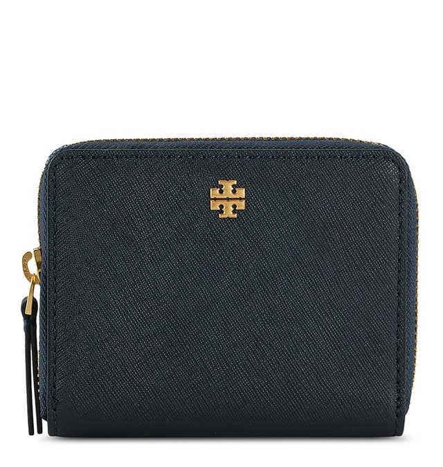TORY BURCH EMERSON MEDIUM WALLET,TORY NAVY, 136098-405 (STB223)