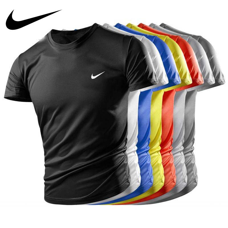 Summer T-shirt Men's and Women's Round Neck Quick Dry Short Sleeve T-shirt Sports T-shirt