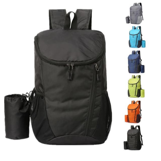 Mountaineering Backpack Folding Backpack Lightweight Water Repellent Nylon Material Outdoor Sports Travel Camping