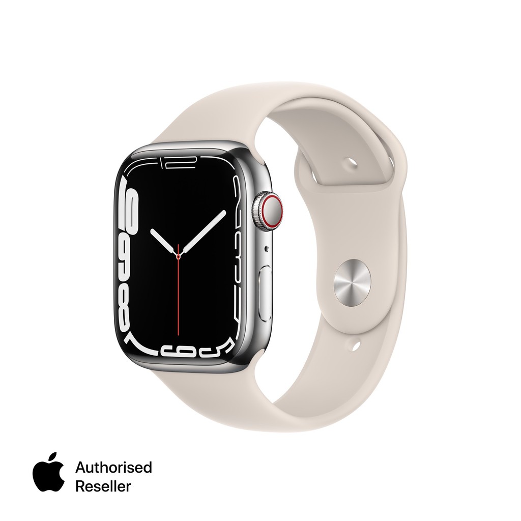 Apple Watch Series 7 (GPS + Cellular) with Stainless Steel Case