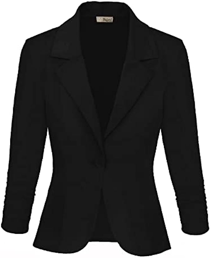 Hybrid & Company Womens Casual Work Office Blazer Jacket Made in USA