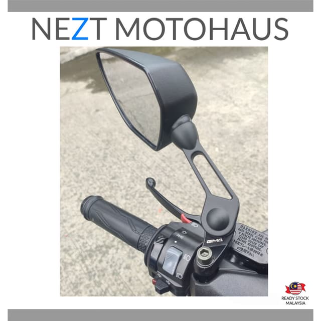 Universal Rear View Side Mirror GMA NEMO 1008 Carbon XMAX NMAX NVX ADV150 MT15 RSX RS150 Y16 Y15ZR MT25 FORZA VF3i
