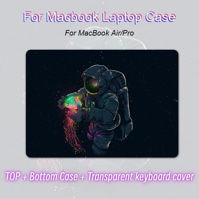 Astronaut Laptop Case for Macbook Air M2 A2681 For MacBook Pro 13 Case M1 A2338 M2 Air 13.6 Case Space Laptop Cover Protector