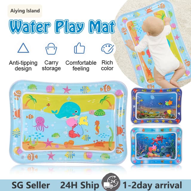 【SG】Baby Water Mat / Inflatable Play Mat / Play Mat For Kids / Baby Tummy Time Mat Gyms Mat
