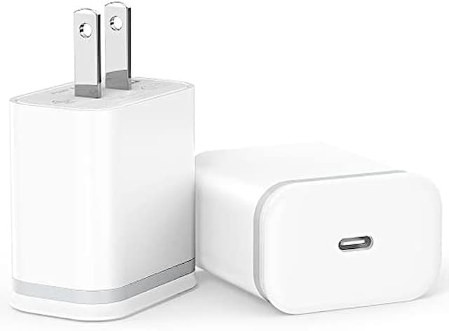 LUOATIP 20W 2-Pack USB C Fast Charger for iPhone 13/13 Mini/13 Pro/13 Pro Max 12 11 SE XS XR X 8, iPad Pro, AirPods Pro, PD 3.0 USBC Plug Cube Type C Wall Charging Block Power Adapter Box Brick