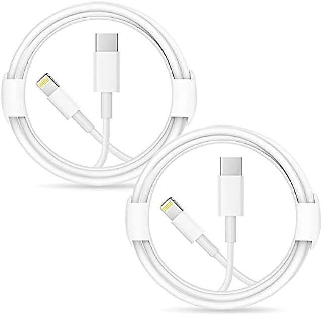 iPhone Fast Charger Lightning Cable [Apple MFi Certified] 2-Pack USB-C to Lightning Cable (6.6Ft) Fast Charging Compatible with iPhone 13/13pro 12/12 Mini/12 Pro/12 Pro Max/11 Pro/11 Pro Max/XR/X,iPad