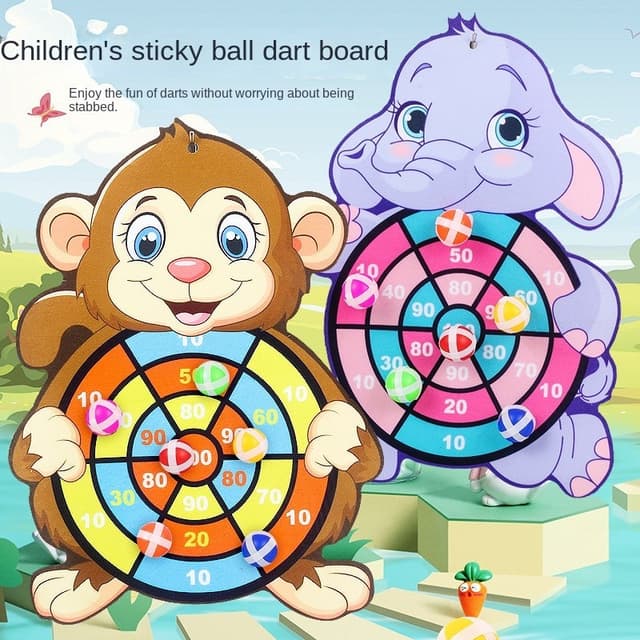 Children's Darts Target Sticky Ball Throwing Target Parent-Child Interaction Indoor Outdoor Ball Toys