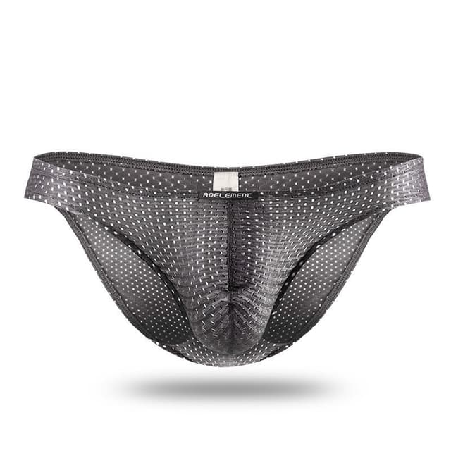 Men's Skinny Ice Silk Mesh Comfortable Briefs Sexy Youth Breathable Trendy Thin 130