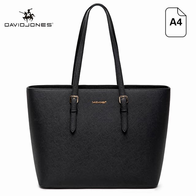 DavidJones Women's Medium PU Leather Tote Bag