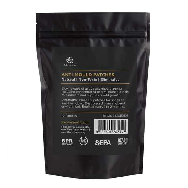 Anaya - Anti-Mould Patches for Leather, Sneaker (natural, anti-mold, anti-mildew, mould prevention)
