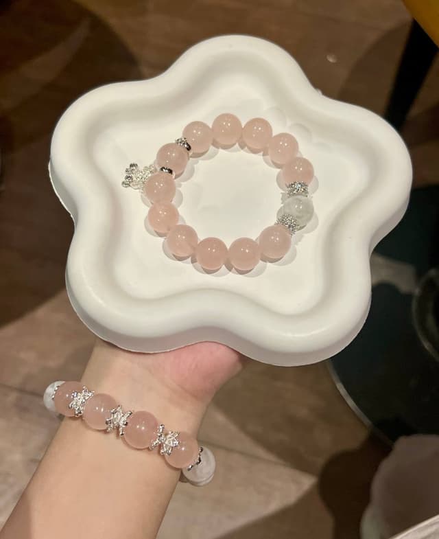 人鱼的眼泪(手工玻璃手串珠)