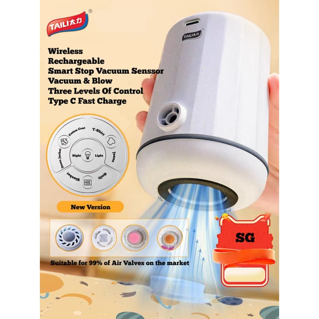 【Local Ready Stock】Eletronic Vacuum Pump | Vacuum Bag | Compression Bag | Storage | Save Space