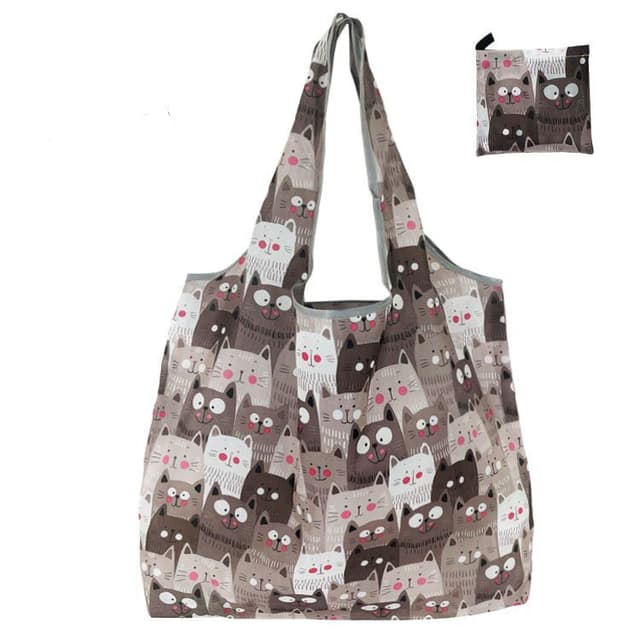 Foldable Shopping Bag Environmental Recyclable Grocery Bag Travel Tote Pouch Eco Friendly Multiple Use Reusable