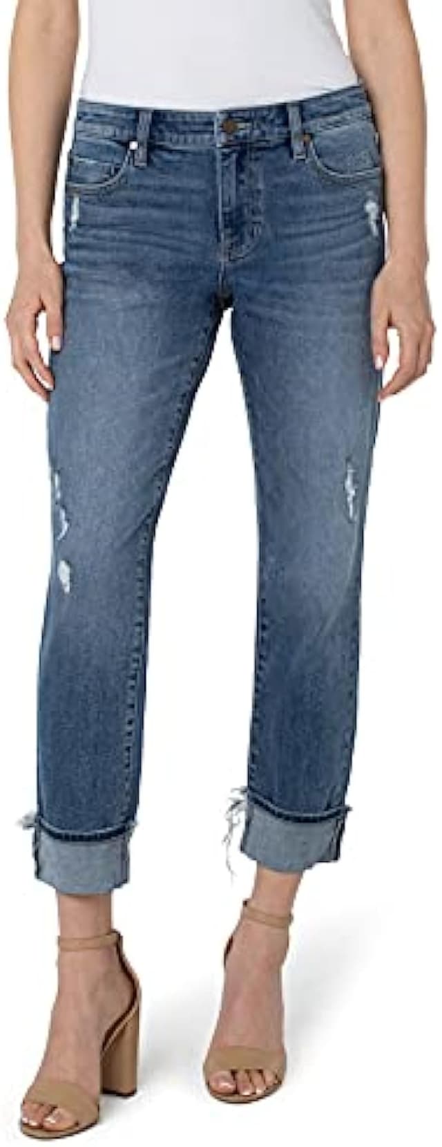 Liverpool Women's Marley Girlfriend Cuffed Jeans
