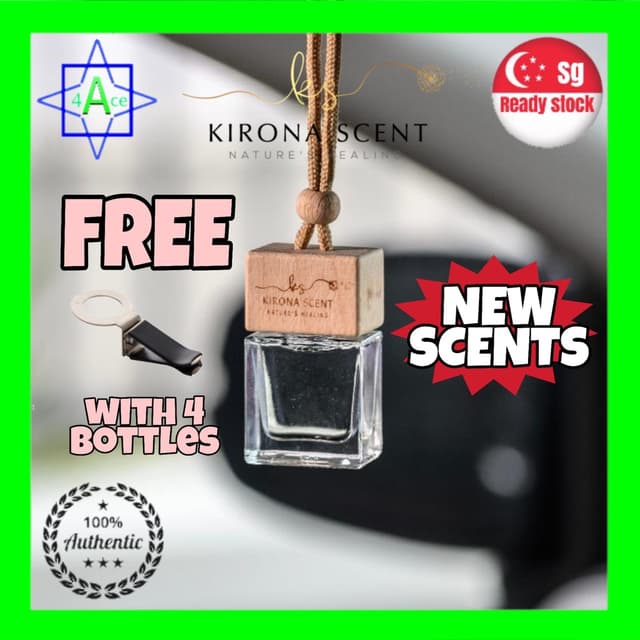 Kirona Scent Mori Hanging Perfume - Hotel Scent - Car Air Fresheners - 10ml - Aromatherapy Fragrance - Singapore Made