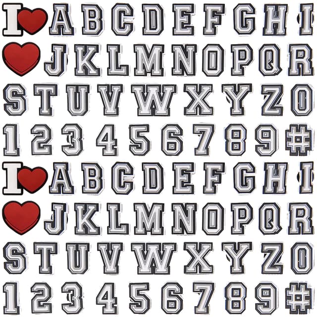 Hot 1pcs letter A-Z number jibz Shoe Charms DIY clogs Shoe Aceessories Fit croc Sandals pin Decorate buckle Gifts