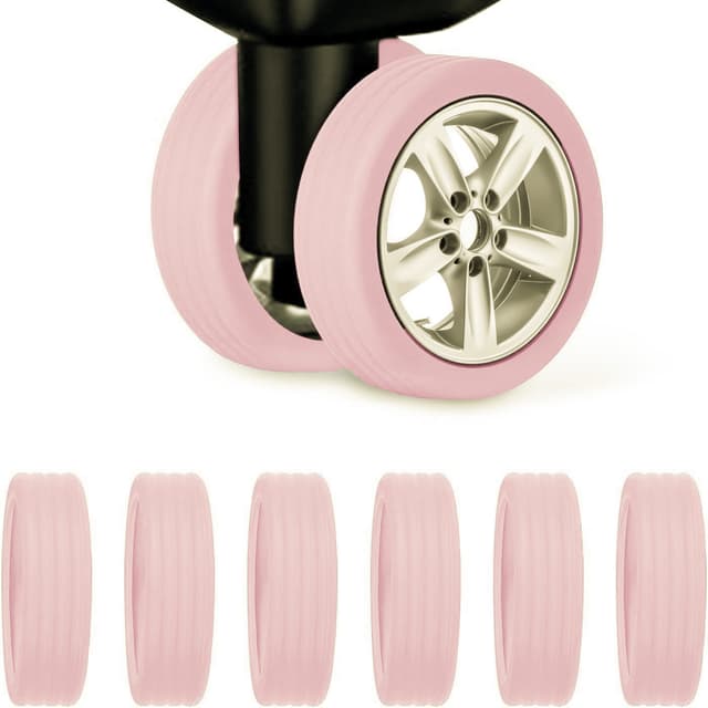 8 luggage wheel protective cover, noise-damping luggage wheel protective cover, protective design color silicone silent caster cover, portable fashion
